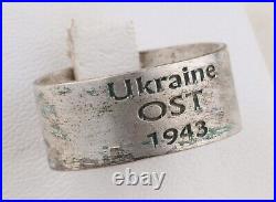 Signal corps Ukraine OST 1943 WWII Ring GERMAN ww2 MILITARY Eastern Front Helmet