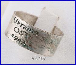 Signal corps Ukraine OST 1943 WWII Ring GERMAN ww2 MILITARY Eastern Front Helmet