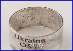 Signal corps Ukraine OST 1943 WWII Ring GERMAN ww2 MILITARY Eastern Front Helmet