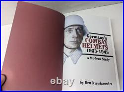 Signed Germany's COMBAT HELMETS'33-45 Modern Study Ken Niewiarowicz 1st Print Signed Germany's COMBAT HELMETS'33-45 Modern Study Ken Niewiarowicz 1st Print