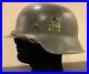 Single-Decal-WW2-German-Helmet-M42-Named-With-Original-Liner-Chin-Strap-Paint-01-yfuf