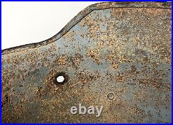 Size 64 Original Ww2 German Helmet M35 Stahlhelm Wehrmacht Light Blue Paint