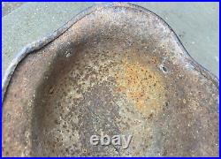 Size 64 Original Ww2 German Helmet M40 Stahlhelm Wehrmacht Dark Paint