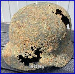 Size 64- WW2 German M35 Helmet Battlefield Relic Found Near Tartu, Estonia Size 64- WW2 German M35 Helmet Battlefield Relic Found Near Tartu, Estonia
