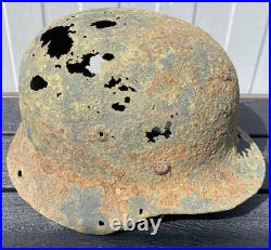 Size 64- WW2 German M35 Helmet Battlefield Relic Found Near Tartu, Estonia Size 64- WW2 German M35 Helmet Battlefield Relic Found Near Tartu, Estonia