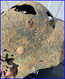 Size 64- WW2 German M35 Helmet Battlefield Relic Found Near Tartu, Estonia Size 64- WW2 German M35 Helmet Battlefield Relic Found Near Tartu, Estonia