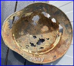 Size 64- WW2 German M35 Helmet Battlefield Relic Found Near Tartu, Estonia Size 64- WW2 German M35 Helmet Battlefield Relic Found Near Tartu, Estonia