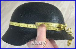 Size 66 German Army M40 Helmet Stahlhelm No Holes, Repainted, Relic Find Ww2