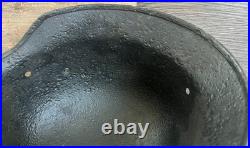 Size 66 German Army M40 Helmet Stahlhelm No Holes, Repainted, Relic Find Ww2