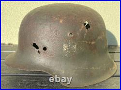 Size 66 Original Ww2 German Helmet M42 Stahlhelm Wehrmacht Stamped! White Paint Size 66 Original Ww2 German Helmet M42 Stahlhelm Wehrmacht Stamped! White Paint