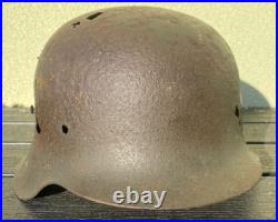 Size 66 Original Ww2 German Helmet M42 Stahlhelm Wehrmacht Stamped! White Paint Size 66 Original Ww2 German Helmet M42 Stahlhelm Wehrmacht Stamped! White Paint