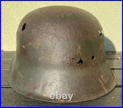Size 66 Original Ww2 German Helmet M42 Stahlhelm Wehrmacht Stamped! White Paint Size 66 Original Ww2 German Helmet M42 Stahlhelm Wehrmacht Stamped! White Paint