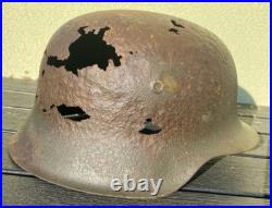 Size 66 Original Ww2 German Helmet M42 Stahlhelm Wehrmacht Stamped! White Paint Size 66 Original Ww2 German Helmet M42 Stahlhelm Wehrmacht Stamped! White Paint