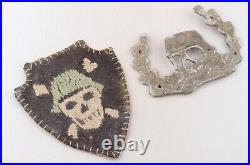 Skull Bones WW2 wwII WW1 wwI Helmet Patch Insignia German Stahlhelm Skull Bones WW2 wwII WW1 wwI Helmet Patch Insignia German Stahlhelm