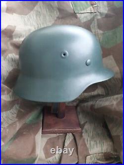 Stahlhelm M40 POLIZEI BGS HELM WEHRMACHT FORM BEPO WW2 German Police Helmet