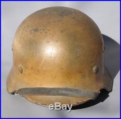 Superb Original Ww2 M40 German Normandy Camo Heer Helmet Wwii Relic