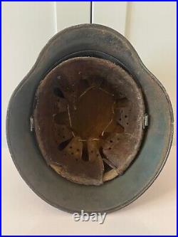 Totally Original German Wwii Army M35 Sd Combat Helmet