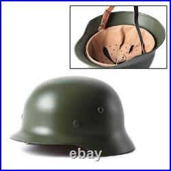 US STOCK Green German Elite WH Army M35 M1935 Steel Helmet Stahlhelm Retro 1PCS