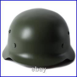 US STOCK Green German Elite WH Army M35 M1935 Steel Helmet Stahlhelm Retro 1PCS