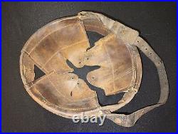 Unknown German helmet liner. Size 64 WWII Style With Attached Chinstrap