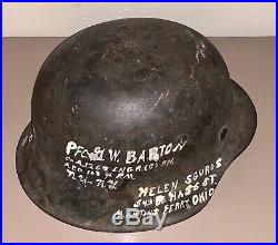 Untouched Original WW2 German helmet M42 CKL Hkp 66 NAMED