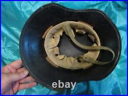 VERY NICE ORIGINAL PAINT GERMAN WWII HELMET! LUFTSCHUTZ! AIR DEFENSE! WithCHIN STR