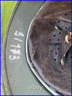 VERY RARE WHITE CAMO Original WW2 German M40 Stahlhelm Helmet