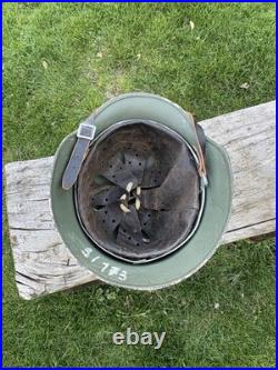 VERY RARE WHITE CAMO Original WW2 German M40 Stahlhelm Helmet