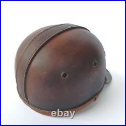 VINTAGE RARE ORIGINAL PRE WW2 GERMAN LEATHER MINER PROTECTION HELMET 1920's