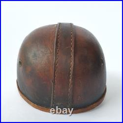 VINTAGE RARE ORIGINAL PRE WW2 GERMAN LEATHER MINER PROTECTION HELMET 1920's
