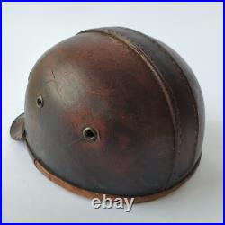VINTAGE RARE ORIGINAL PRE WW2 GERMAN LEATHER MINER PROTECTION HELMET 1920's