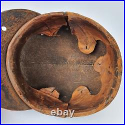 VINTAGE RARE ORIGINAL PRE WW2 GERMAN LEATHER MINER PROTECTION HELMET 1920's