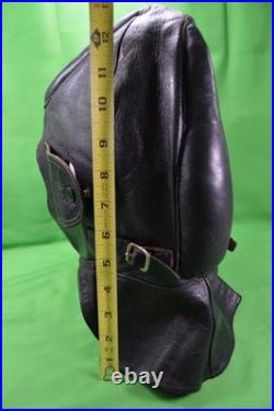 VTG WWII Leather Aviator Helmet Or Sidecar Cap German, Padded Top & Back, RARE, #59