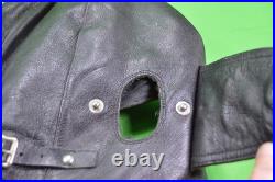 VTG WWII Leather Aviator Helmet Or Sidecar Cap German, Padded Top & Back, RARE, #59