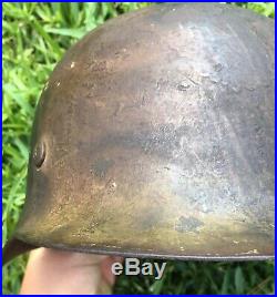 Vet Bringback WW2 German M42 Camouflage Helmet M35 M40 Flag Medal Iron Cross