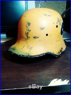 Vintage 1970's Philadelphia Flyers Schultz's Army German Helmet WW II Metal
