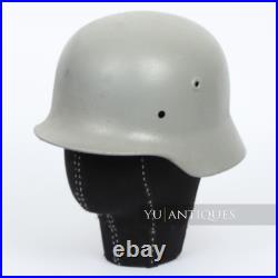 Vintage Genuine WW2 German Refurbished Stahlhelm Casque He lmet