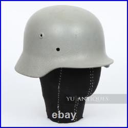 Vintage Genuine WW2 German Refurbished Stahlhelm Casque He lmet