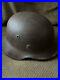 Vintage-German-M35-WWII-Brown-Helmet-With-Liner-Police-Military-01-uuep