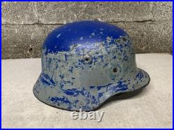 Vintage Linnemann & Schnetzer Of Ahlen German Police Post War Helmet