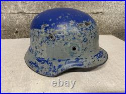 Vintage Linnemann & Schnetzer Of Ahlen German Police Post War Helmet