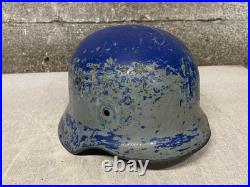Vintage Linnemann & Schnetzer Of Ahlen German Police Post War Helmet