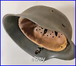 Vintage Luftwaffe German Helmet WW II Original Interior Fittings Liner