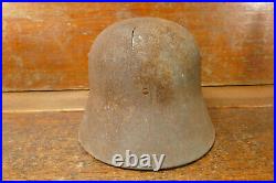 Vintage Original WW1/WW2 German M16/M17 Steel Military Helmet World War 2