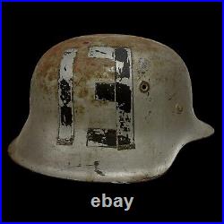 Vintage WW2 German Hippie Biker Motorcycle Club MC Helmet Lucky 13 Harley HD