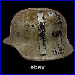 Vintage WW2 German Hippie Biker Motorcycle Club MC Helmet Lucky 13 Harley HD