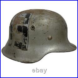 Vintage WW2 German Hippie Biker Motorcycle Club MC Helmet Lucky 13 Harley HD