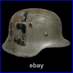 Vintage WW2 German Hippie Biker Motorcycle Club MC Helmet Lucky 13 Harley HD