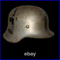 Vintage WW2 German Hippie Biker Motorcycle Club MC Helmet Lucky 13 Harley HD