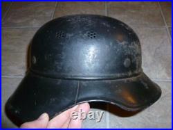 Vintage WWII German Luftshutz air raid helmet size 59